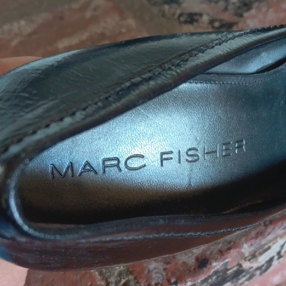 Marc Fisher Black Patent Leather Heels - Picture 2 of 8